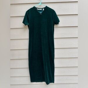 VICTORIA'S SECRET COUNTRY Womens Vintage Green Velvet Pajama Gown Size M (A3)
